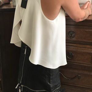 Rosa Cha Brazilian designer open back white top
